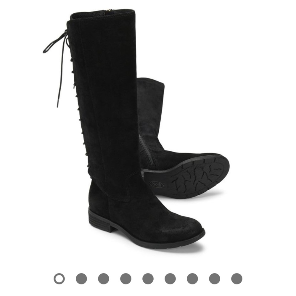 NEW Sofft Women’s Sharnell II Black Suede Winter Boots, Size 7.5 M
